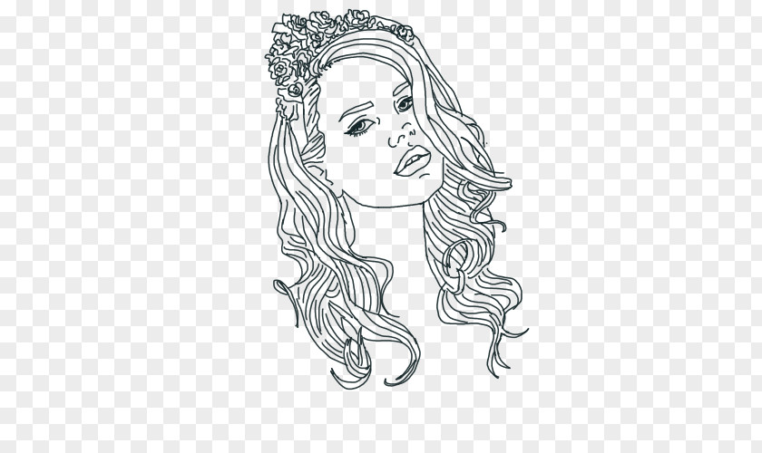 LANA DEL REY Headgear Visual Arts Line Art Sketch PNG