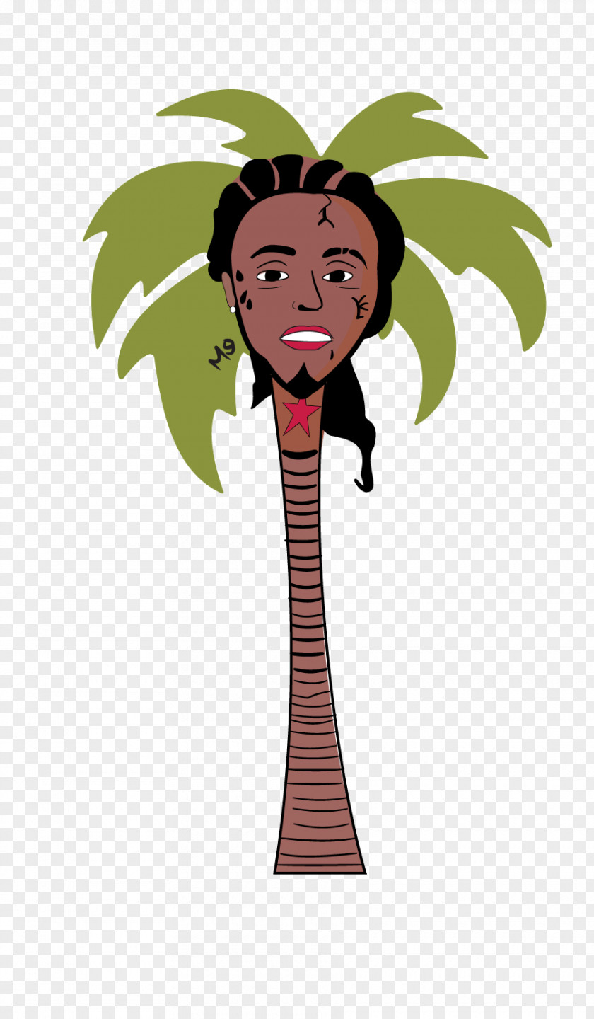 Plant Stem Smile Palm Tree Background PNG