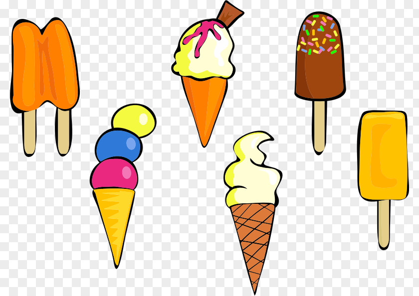 Variety Clipart Lollipop Ice Cream Cones Candy PNG