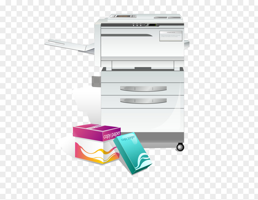 Vector Printer Paper Hewlett Packard Enterprise Photocopier Image Scanner PNG