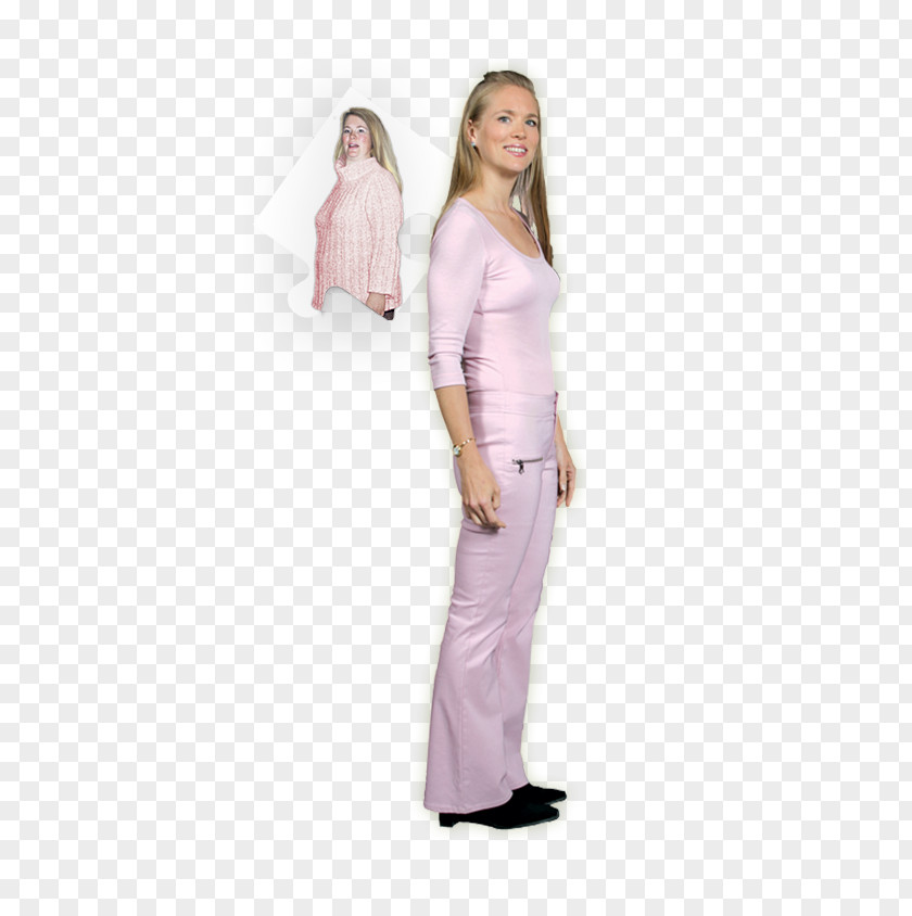 Weight Loss Success Gown Shoulder Pink M Sleeve Outerwear PNG