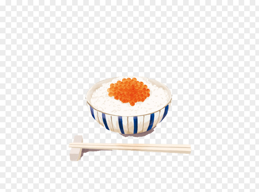 Cartoon Painted Roe Rice Download Bowl PNG