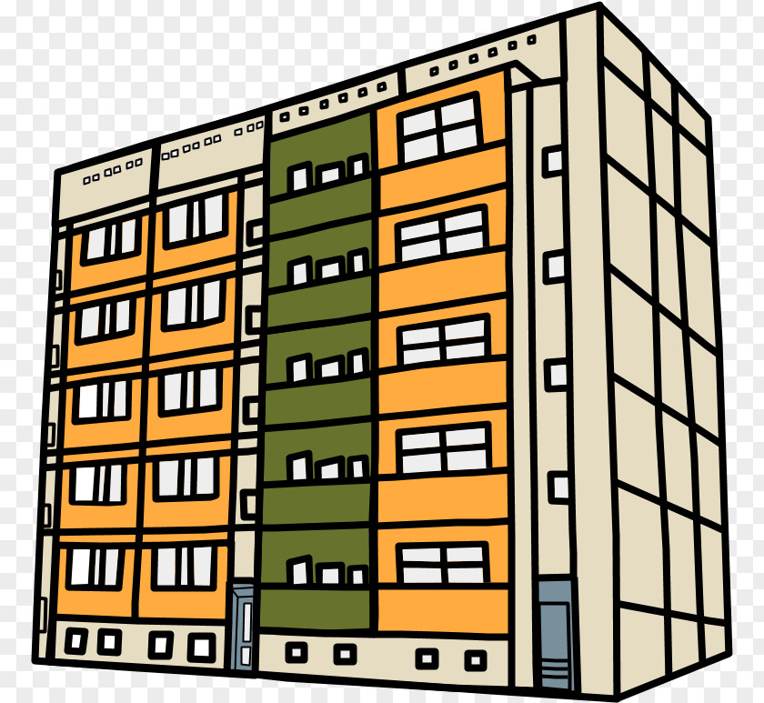 Facade Architecture Building Condominium PNG