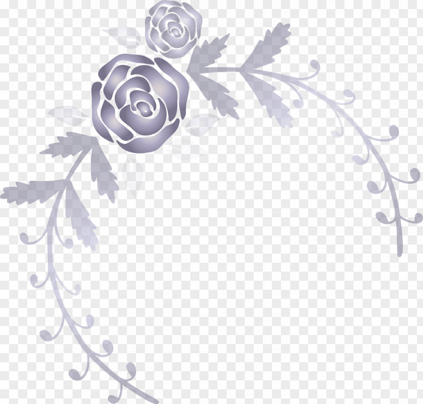 Rose Frame Flower Wedding PNG