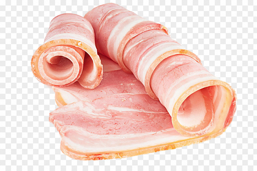 Bacon Slices Roll Ham Food PNG