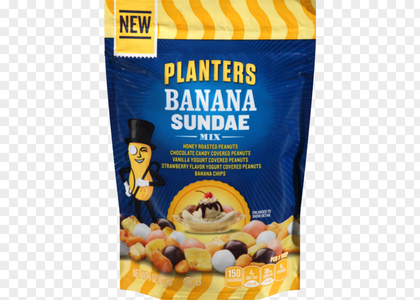 Mixed Nuts Vegetarian Cuisine Sundae Banana Bread Planters Trail Mix PNG