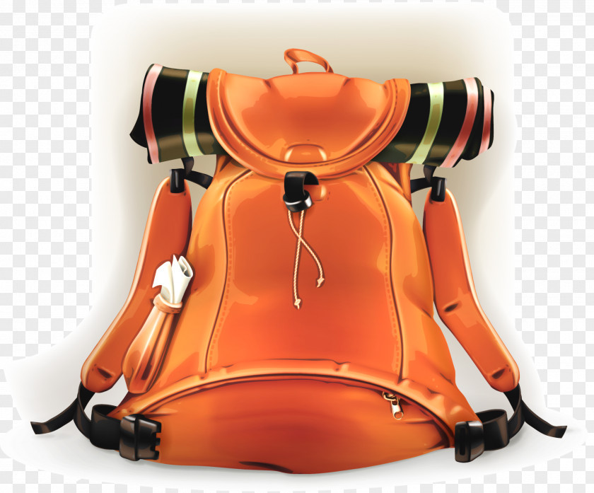 Orange Bag Satchel PNG
