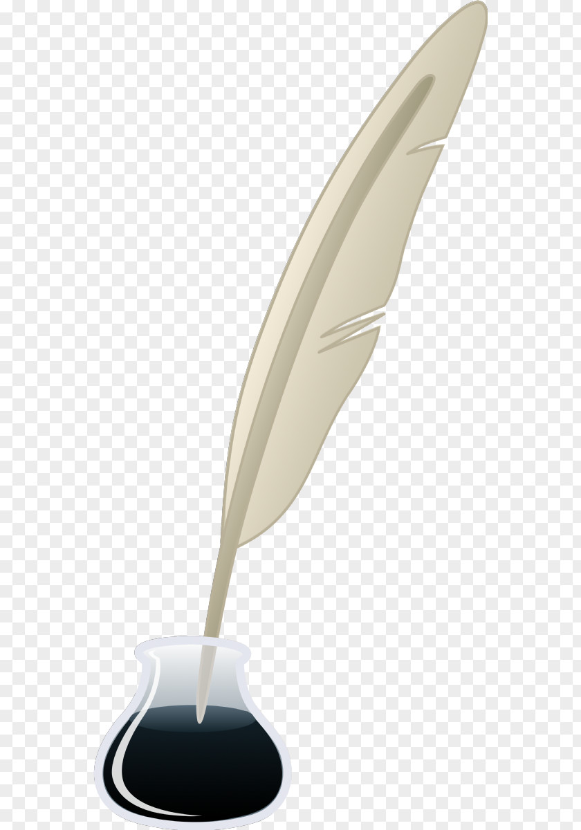 Quill Pen Fountain Inkwell Clip Art PNG