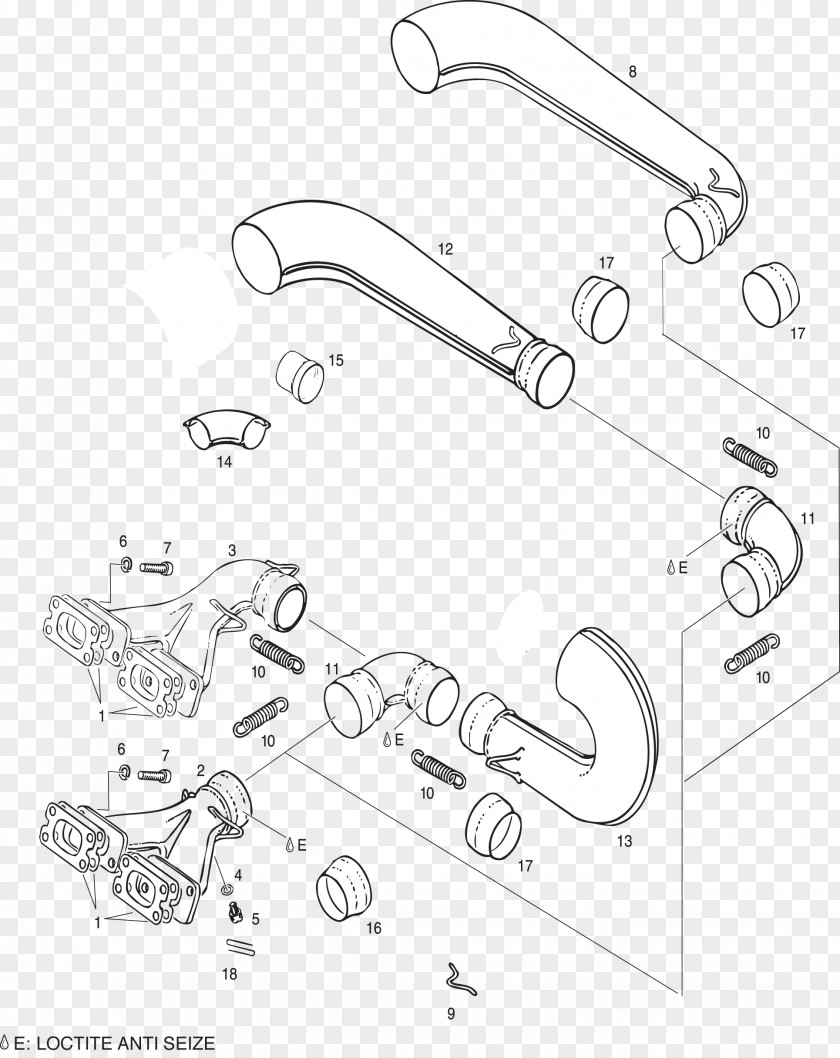 Car Exhaust System Rotax 503 BRP-Rotax GmbH & Co. KG Engine PNG