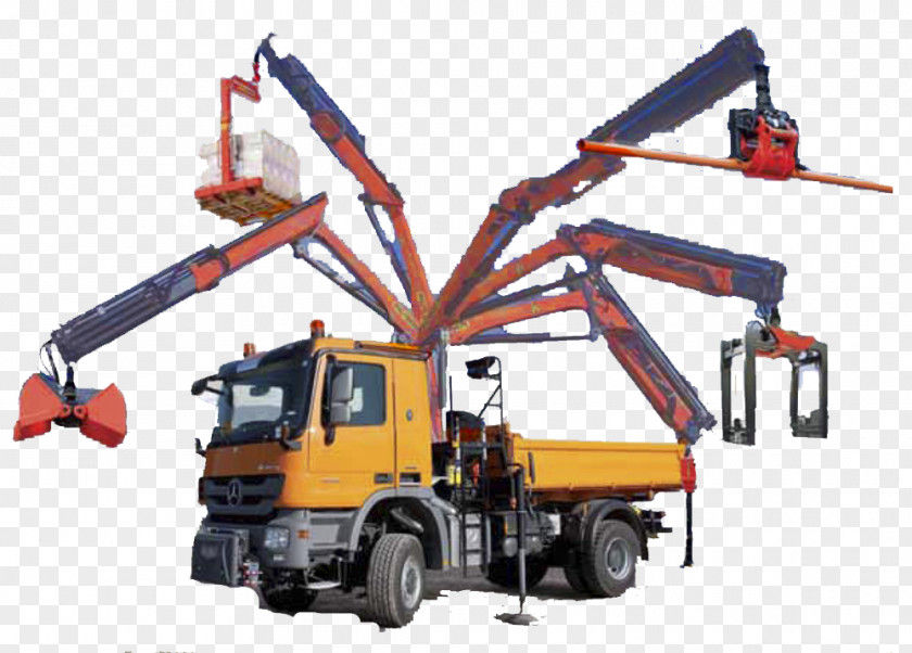 Crane Mobile Palfinger Manipulator Truck PNG