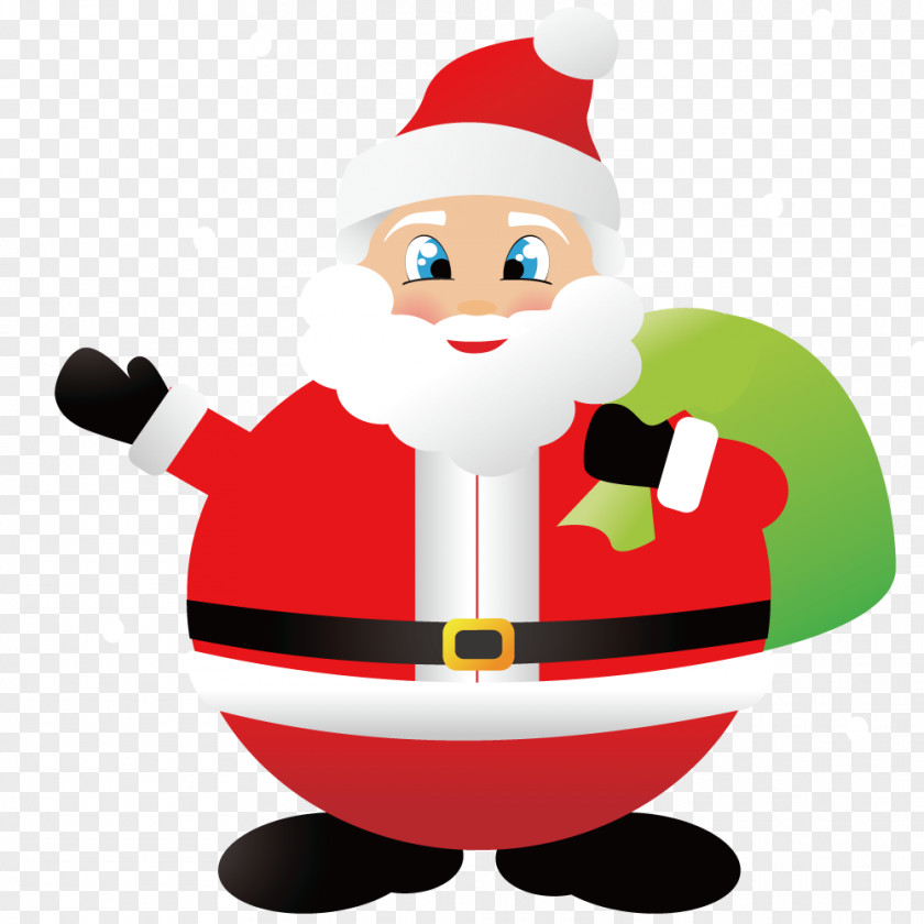 Creative Christmas Santa Claus Reindeer Snowman PNG