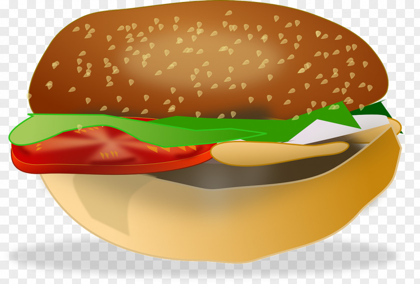 Hamburger Vector Veggie Burger Cheeseburger Chicken Sandwich Fast Food PNG