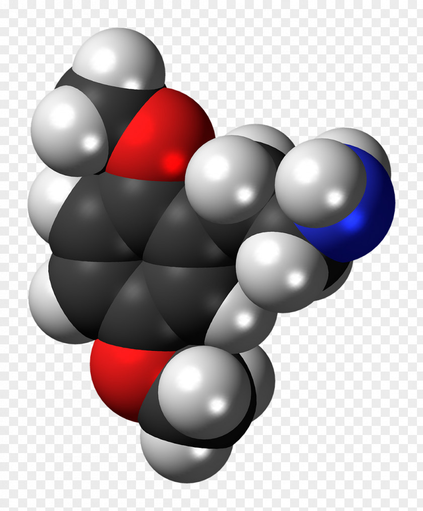 Molekul Baeocystin Space-filling Model Ball-and-stick Psilocybin Alkaloid PNG