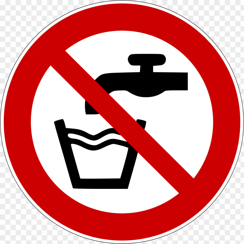 Prohibition Of Parking Drinking Water Sign Sticker PNG