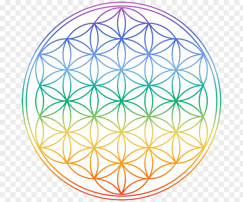 Sanskrit Overlapping Circles Grid Sacred Geometry PNG