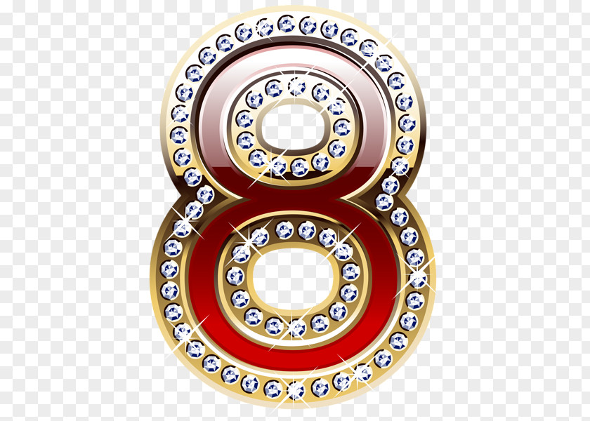 Gold Number PNG
