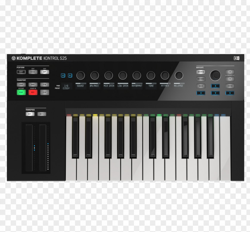Musical Instruments Native Komplete Kontrol S25 S49 MIDI Keyboard PNG