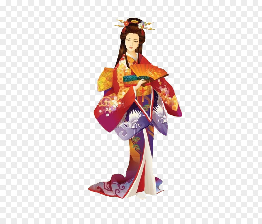 Shimada Costume Design Japan Background PNG