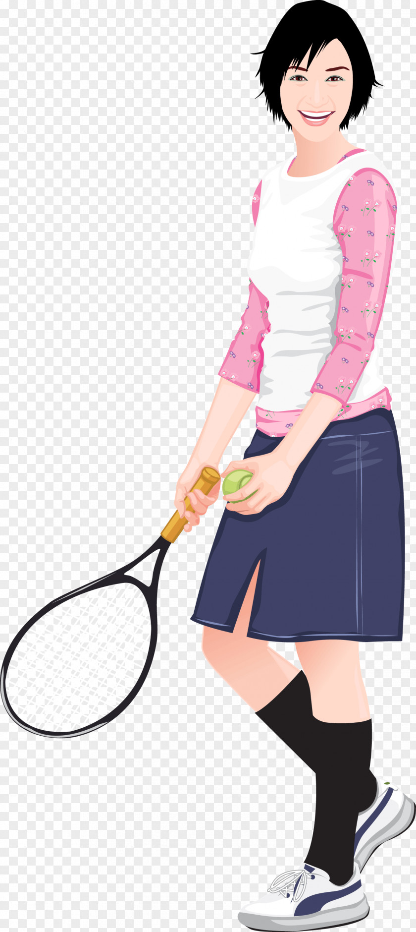 Sunshine Tennis Player Euclidean Vector Sport Clip Art PNG