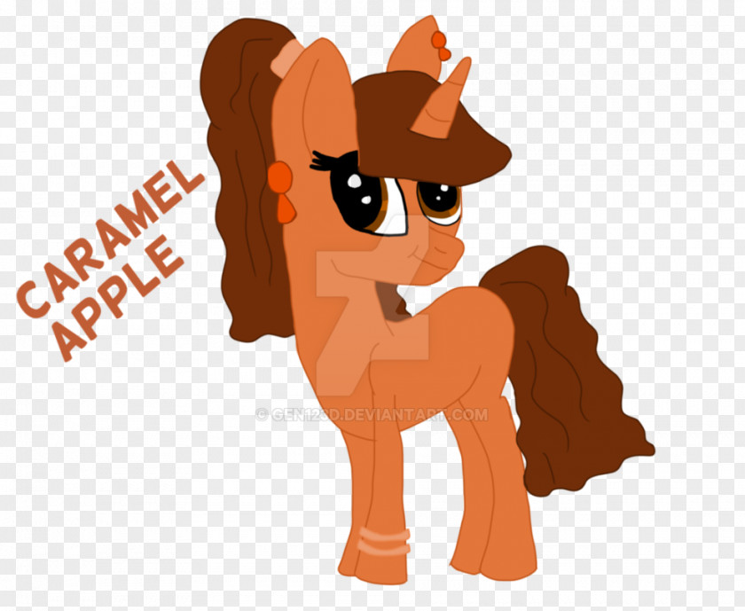 Caramel Apple Cat Mammal Character Clip Art PNG