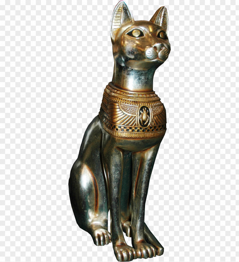 Cat Bronze Ornaments Free Buckle Material Ancient Egypt PNG