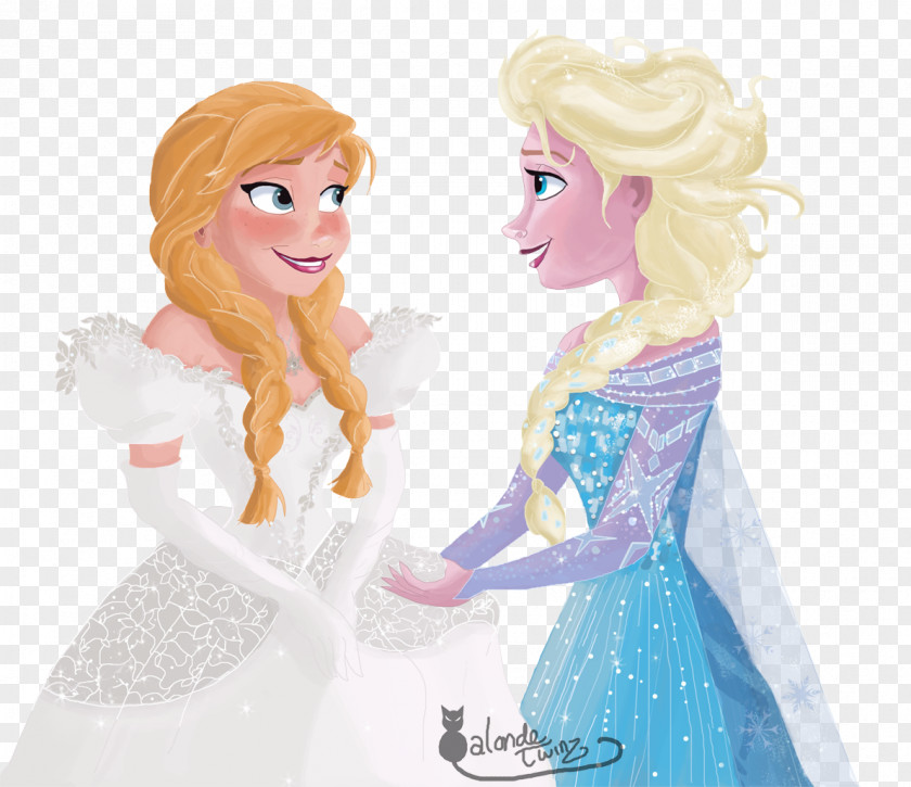 Anna Frozen Elsa Wedding Dress PNG