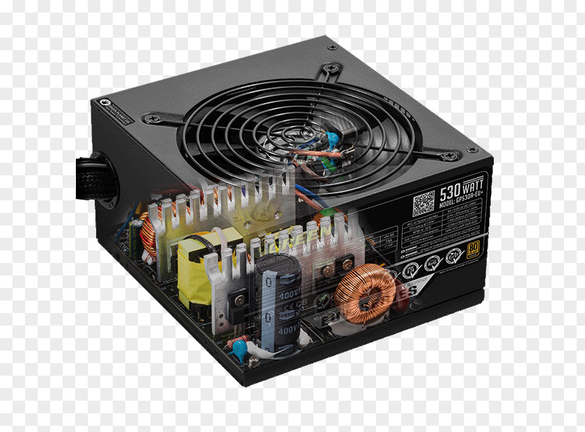 Computer Power Converters Supply Unit System Cooling Parts Electronics PNG