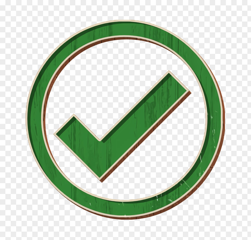 Emblem Sign Check Icon Circle Correct PNG