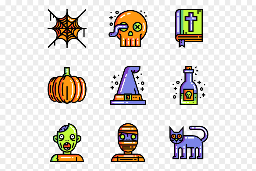 Halloween Font Design Clip Art Emoticon Vector Graphics PNG