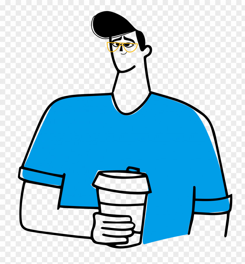 Holding Coffee PNG