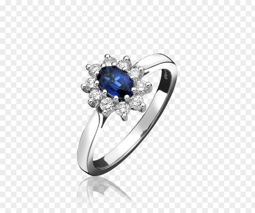 Sapphire Eternity Ring Diamond Wedding PNG