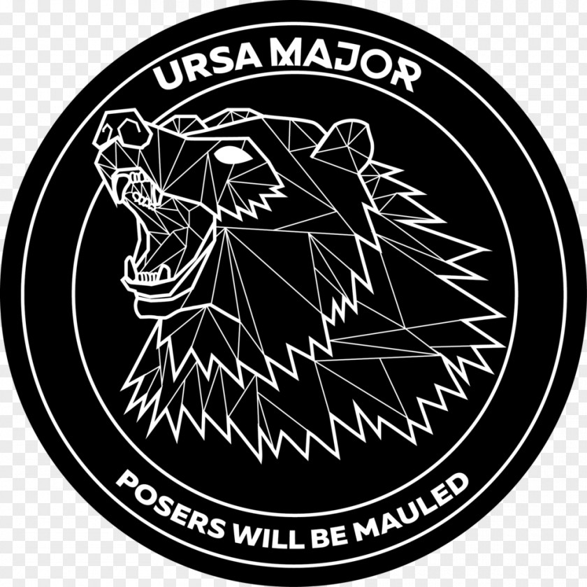 Ursa Major Logo Emblem Brand White PNG