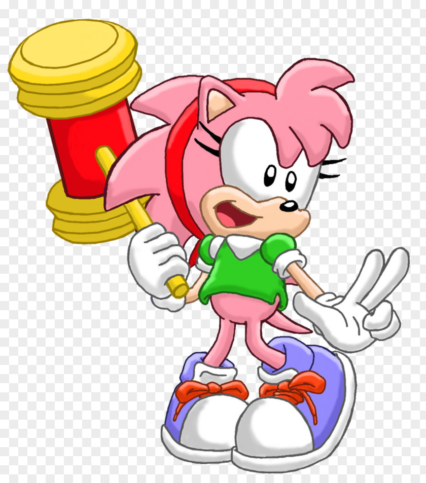 Amy Rose Sonic Generations Character Art PNG