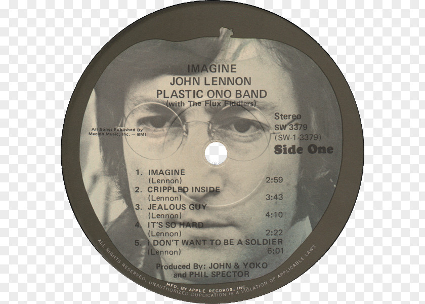 John Lennon Imagine: The Beatles Apple Records PNG