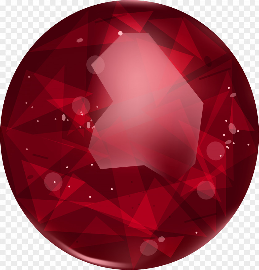 Magenta Glass Red Circle PNG