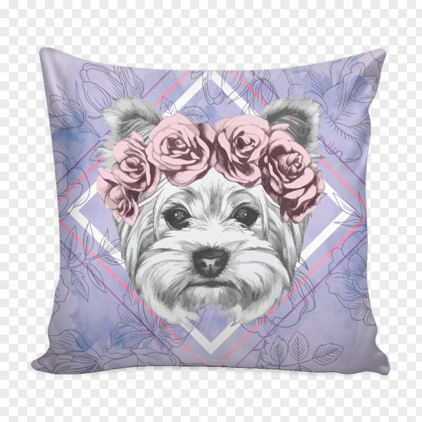 Pillow Yorkshire Terrier Dog Breed Throw Pillows Cushion PNG