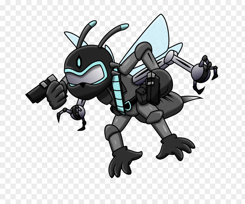 Robot Insect Cartoon Illustration Pollinator PNG