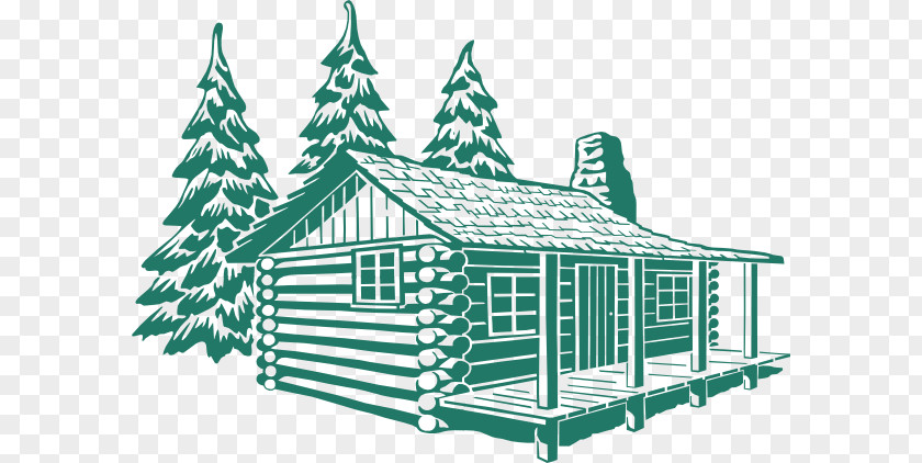 Small Logs Cliparts Log Cabin Cottage Black And White Clip Art PNG