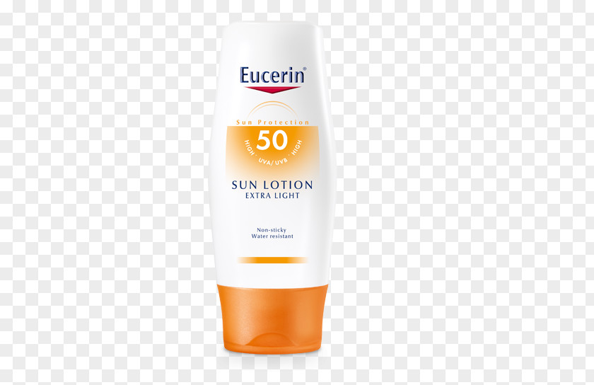 Sun Lotion Sunscreen Eucerin Factor De Protección Solar Cream PNG