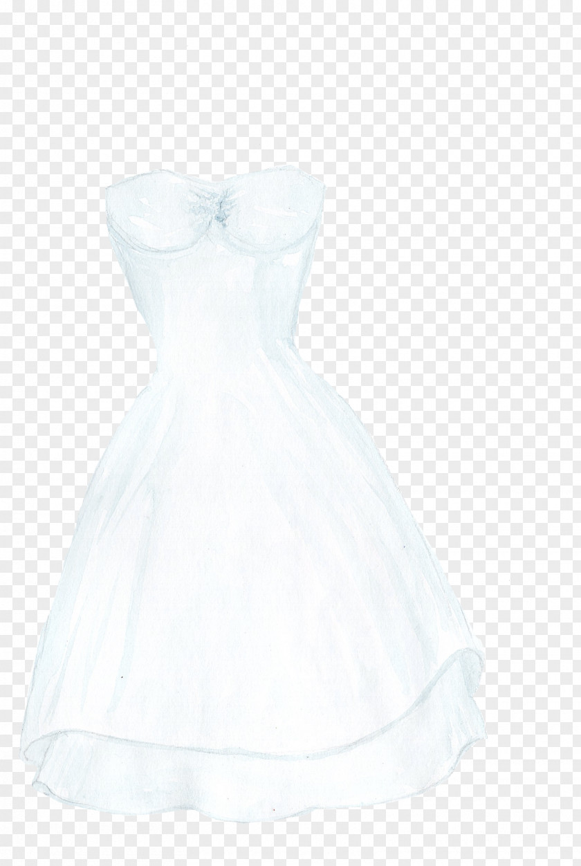 Wedding Cocktail Dress White Satin PNG