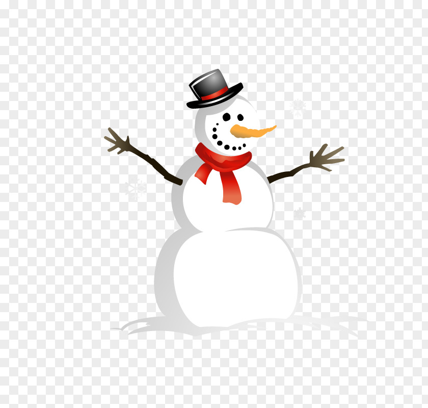 Winter Snowman Christmas Clip Art PNG