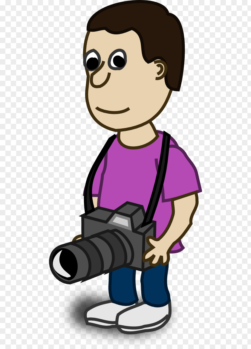 Camera Operator Cartoon Photography Clip Art PNG