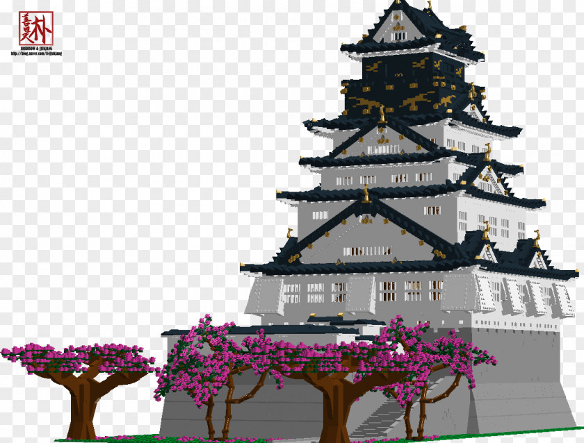 Castle Osaka Himeji Japanese Keep PNG