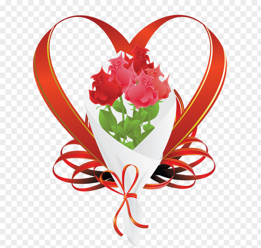 Love Bouquet Valentines Day Heart PNG