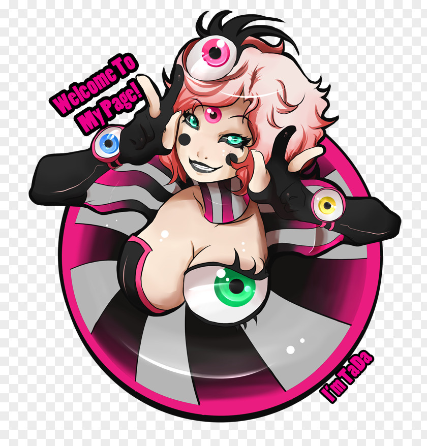 Tada Pink M Character Clip Art PNG