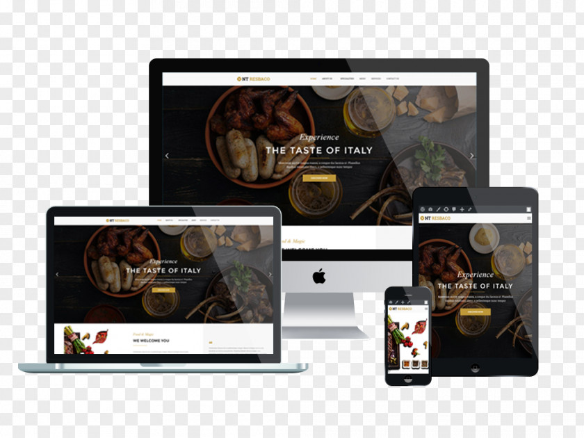 Tea Responsive Web Design Template System PNG