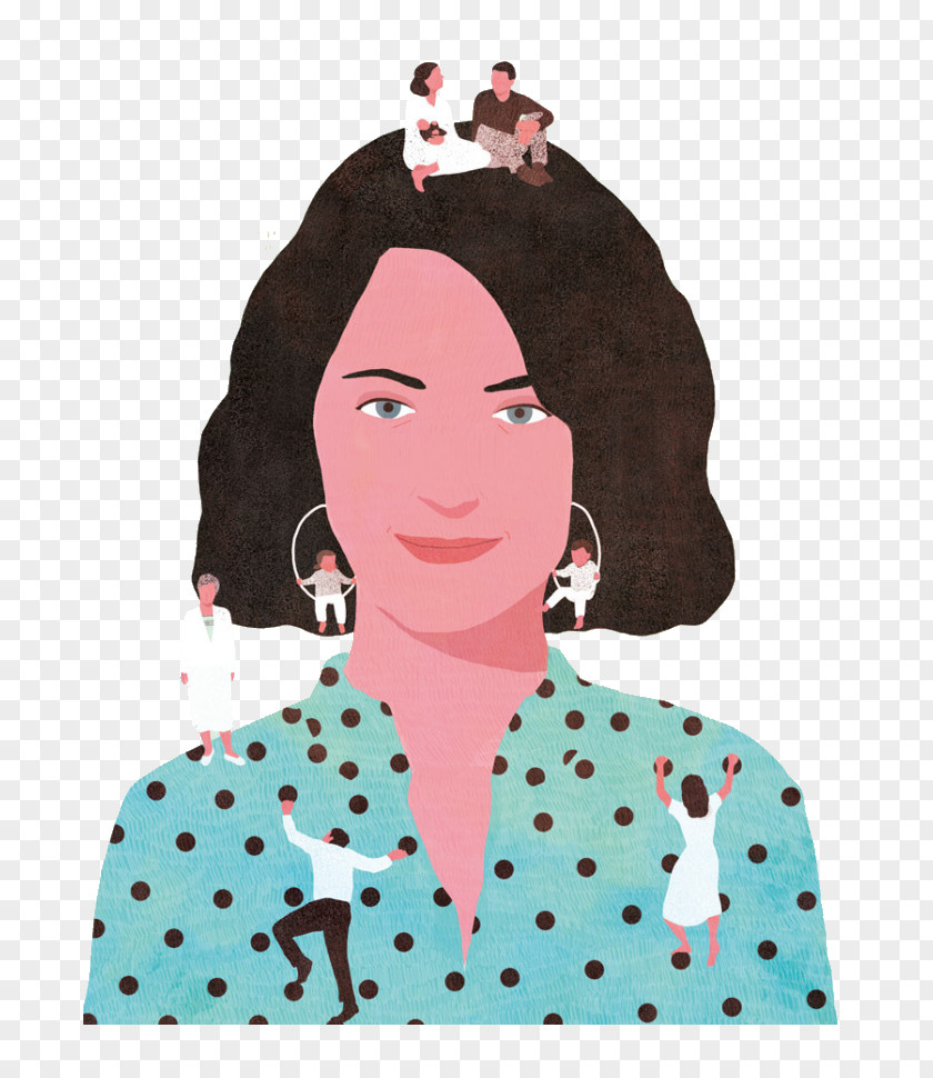 Cartoon Fashion Woman Illustration PNG