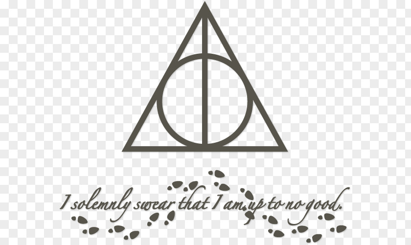 Deathly Hallows Symbol Harry Potter And The (Literary Series) Decal PNG