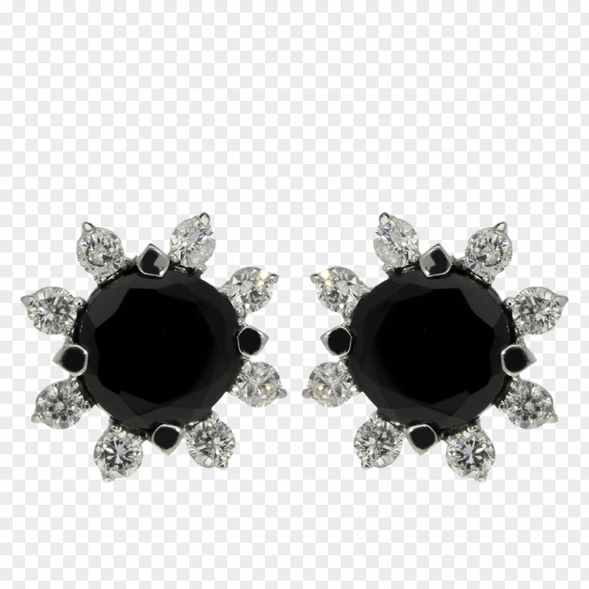 Silver Onyx Earring Body Jewellery PNG