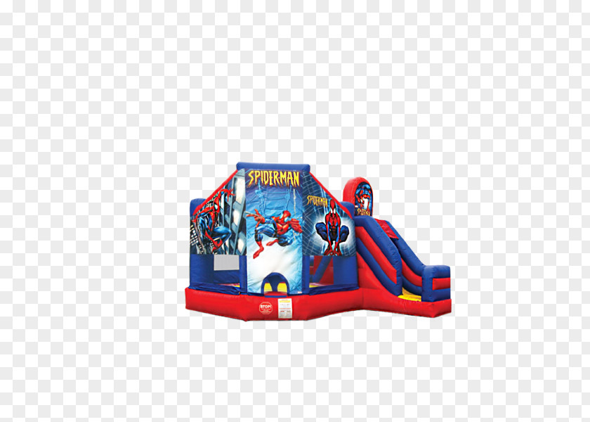 Spider-man Spider-Man Inflatable Bouncers Renting House PNG